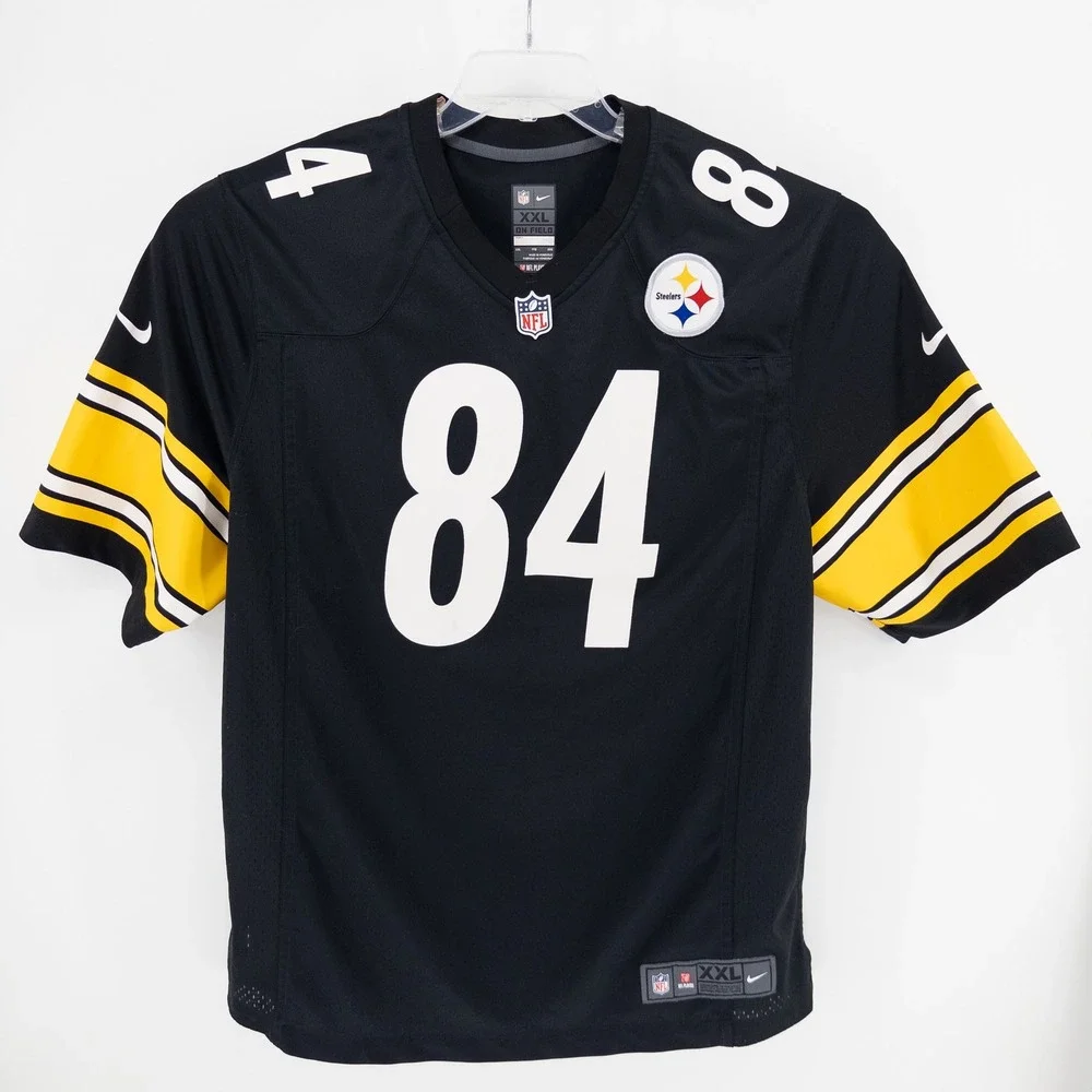 Nike Mens XXL Jersey Black Antonio Brown 84 Pittsburgh‎ Steelers NFL On Field